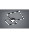 Plafoniera Hydra Doppio Quadrato Led 28w Antracite L65 cm Dimmerabile