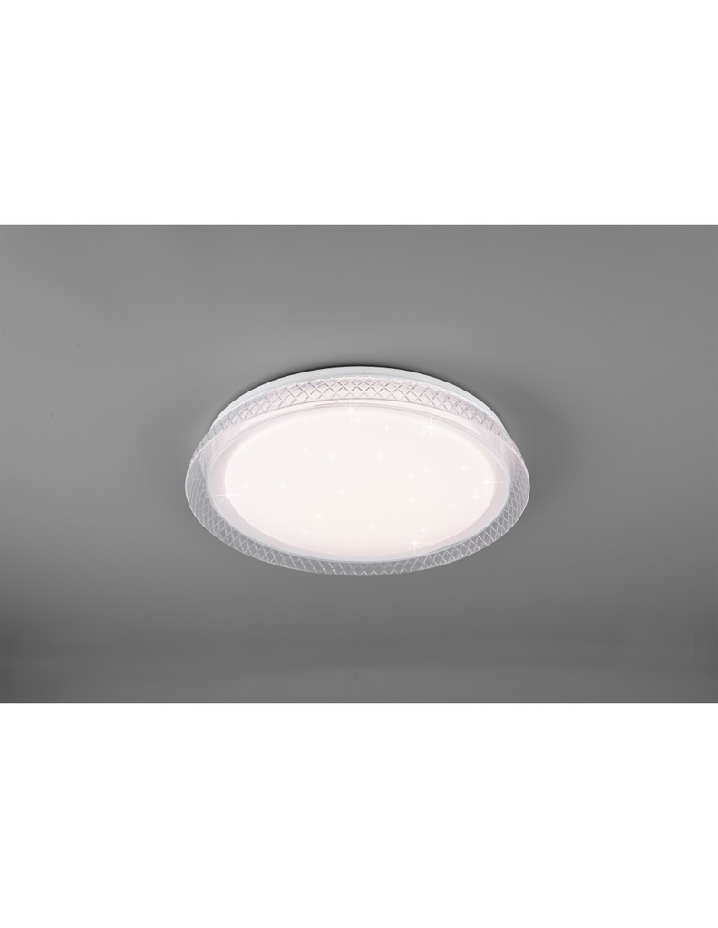 Plafoniera Moderna Led 18W Dimmerabile Heracles Bianco Ø38 cm Trio Lighting