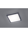 Plafoniera Quadrata da Esterno Trave LED IP54 Antracite 25x25 cm