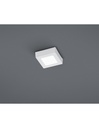 Plafoniera Quadrata Zeus Led Dimmerabile Bianco 12x12 cm Trio Lighting