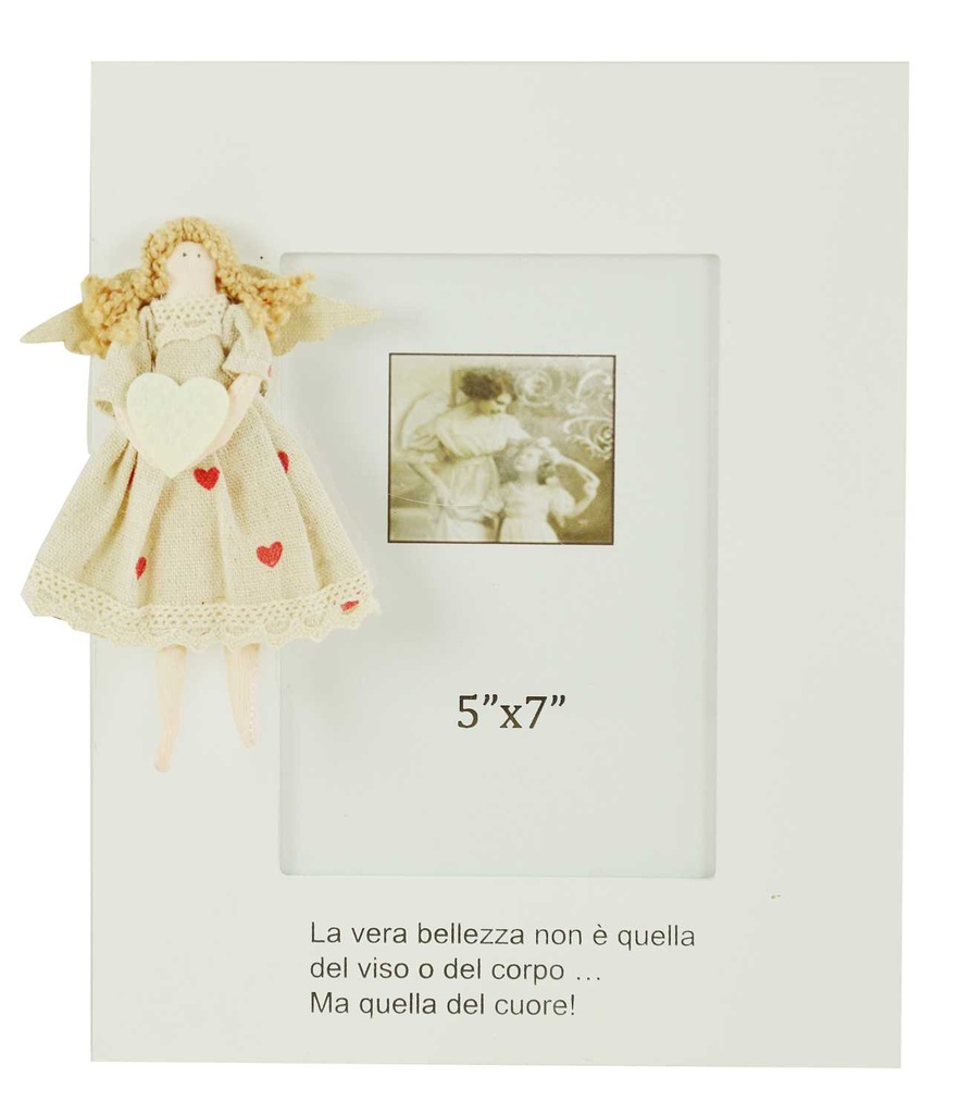 Portafoto Dream Princesses Bianco - 21,5 x 2,5 x 26,5 cm