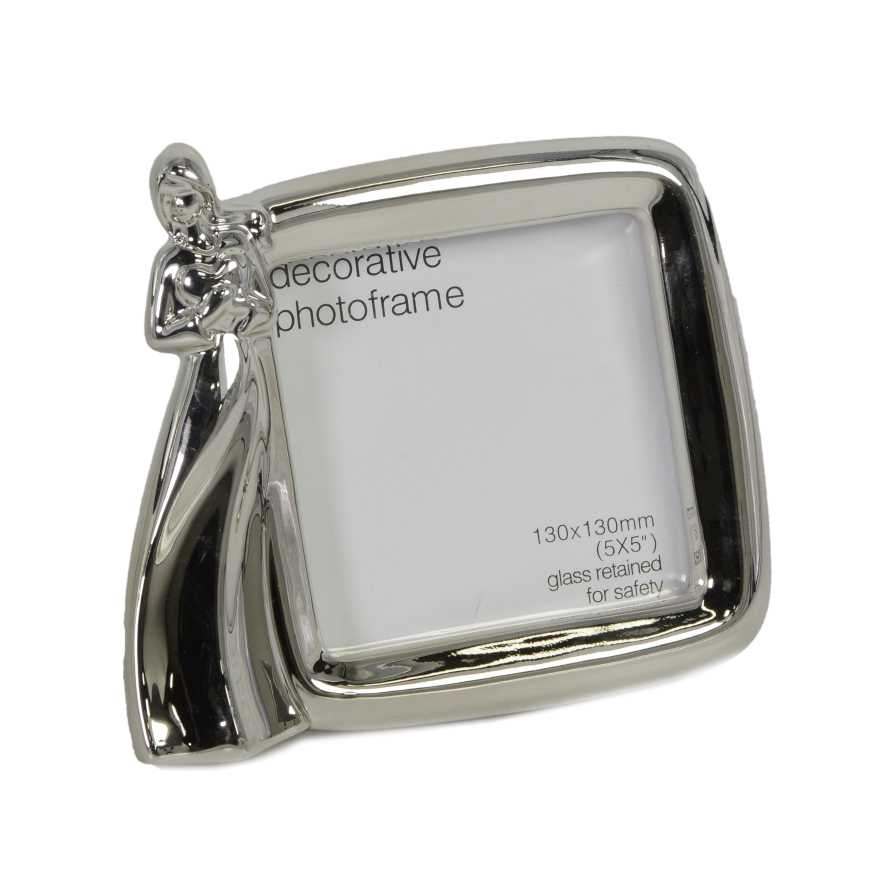 Portafoto Argento 15 x 3 x 12 cm - Design Elegante per le Tue Foto Preferite