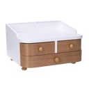 Portagioie in legno marrone 20x19x13 cm