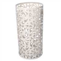 Portaombrelli in Metallo Crema Tondo 24x48 cm