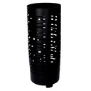 Portaombrelli in metallo con scritta Umbrella, colore nero, ø19cm x h49cm