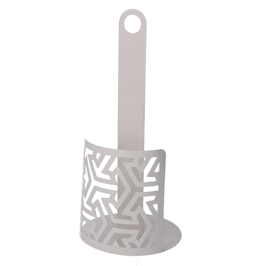 Portascottex Metallo Frecce Bianco Tondo 15x15x33 cm