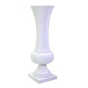 Portavaso in resina bianco lucido 45x45x141 cm