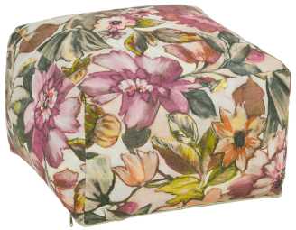 Puff tessuto fantasia cm. 53 x 53 h 35