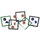 Quadro metallo blu fucsia verde fiori 126x61x5,7 cm
