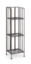 Scaffale Pieghevole Marrone 34x30x114 cm