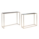 Set 2 consolle in metallo stile atmosphere