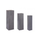 Set 3 colonne arredo giardino quadrate antracite Melange - Misure: 35 x 35 x 120.5h, 28 x 28 x 101h, 20 x 20 x 81h