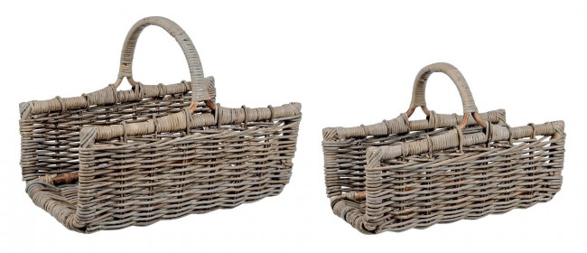 Cesto in Rattan Kubu per Legna