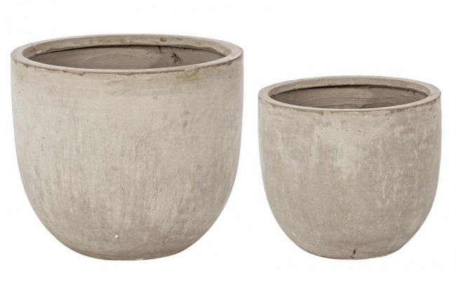 Set2 Vaso Cement To Basso Sabbia