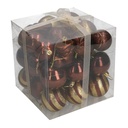 Sfera Plastica Rame Confezione 30 Pezzi 6x6x6 cm