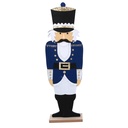 Soldatino in legno blu 18x8x62 cm