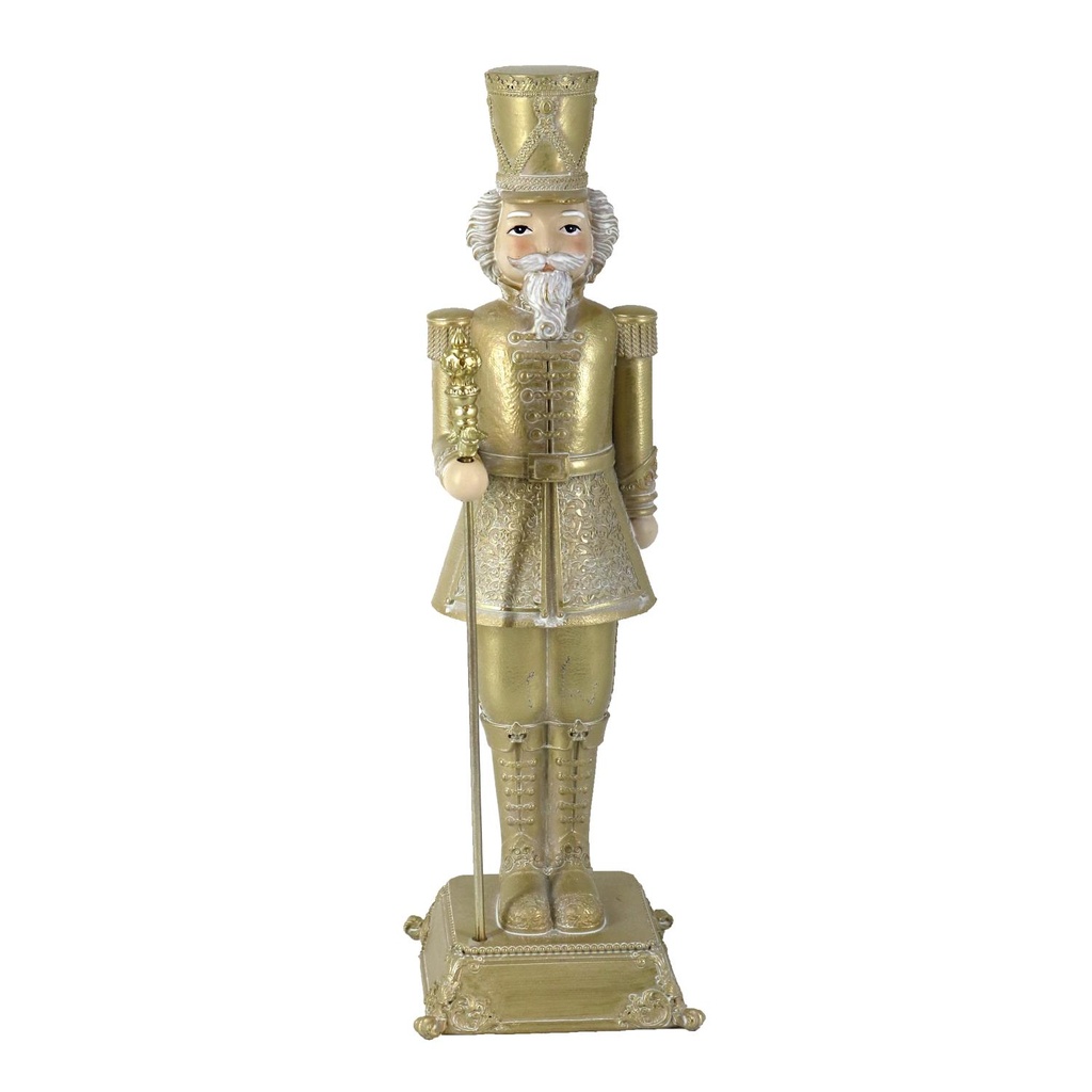 Soldatino in Resina Oro 10x10x31,5 cm
