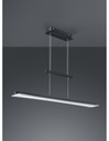 Sospensione Moderna Smash Led Dimmerabile Nero L100 cm
