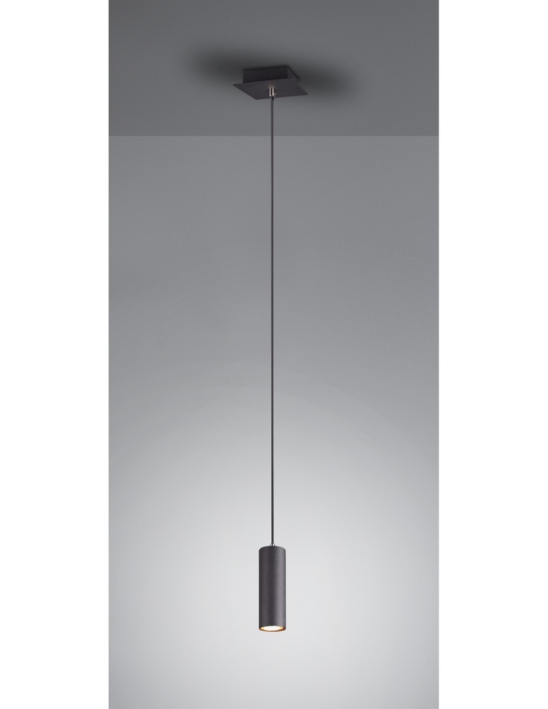 Sospensione Pendel Cilindro GU10 Marley Nero Trio Lighting