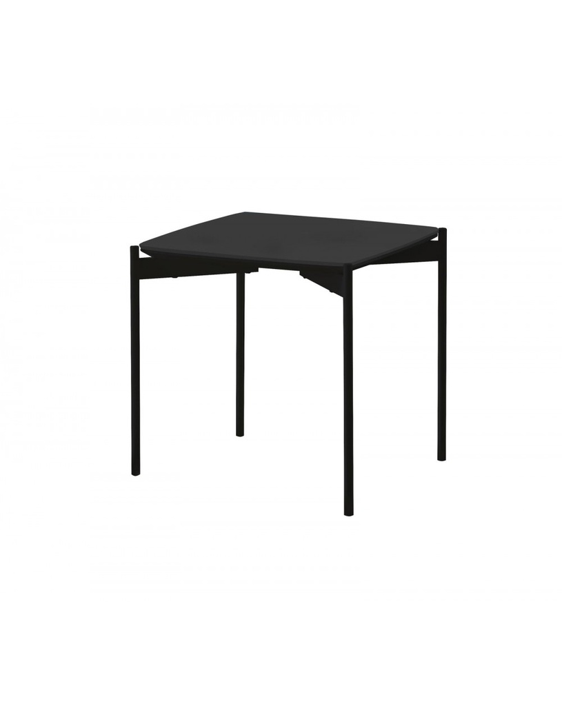 Tavolino elegante in ceramica e metallo, 45 x 45 x 45