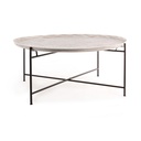 Tavolino in metallo stile fusion ø100 cm x 45 cm