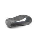 Tavolino moderno in pietra grigia con struttura interna in melaminico marino, 123x60x34 cm