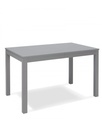Tavolo allungabile in melaminico e faggio massello, 130-210 x 80 x 76 cm, colore grigio scuro