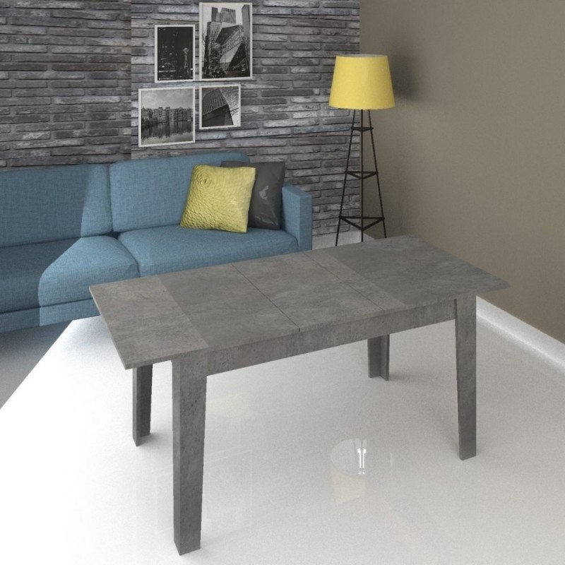 Tavolo in legno Allungabile Cemento 140/180x80 cm TOLMEN