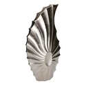 Vaso in metallo argento 23x9x42,5 cm