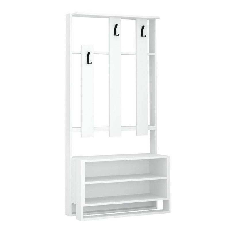 Mobile ingresso bianco 90x36xh.180 cm