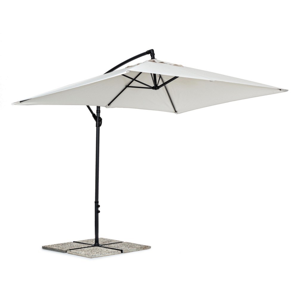 Ombrellone a Braccio Antracite-Naturale 2x3 cm - Ampio e Funzionale