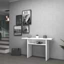 Tavolo consolle ripiegabile Bianco Larice 120x40x h76 cm