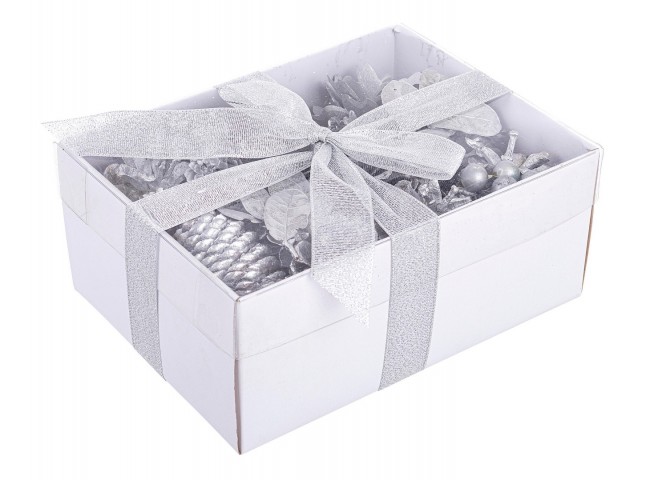 6x Conf Decorazioni Diana Argento Assortito - Samnite