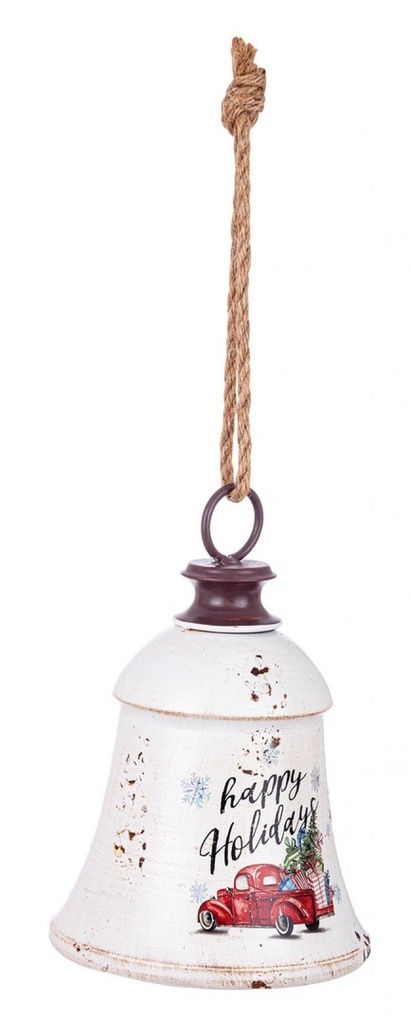 6x Pendaglio Ringing Happy Holidays - Samnite