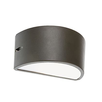 Applique E27  linea umbe chiusa  grafite - Samnite