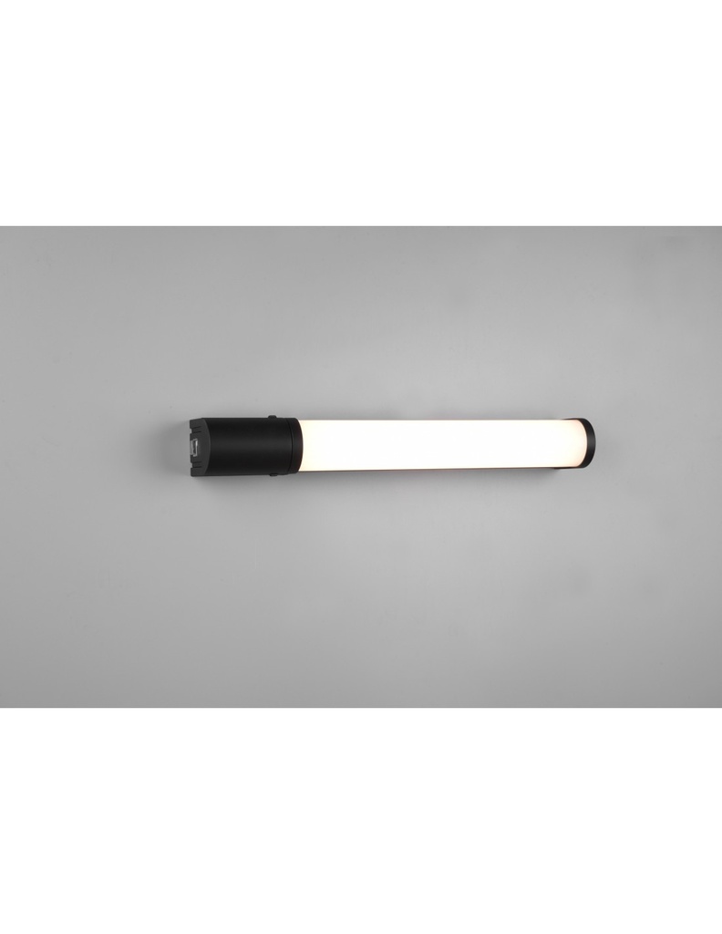 Applique Specchio Bagno Piera Led 8w IP44 Bordo Nero Trio Lighting - Samnite