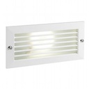 Applique da incasso in alluminio pressofuso con diffusore in vetro satinato bianco - Samnite