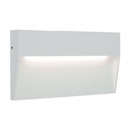Applique tonda in alluminio pressofuso con diffusore satinato - 6W, 777 lumen bianco - Samnite