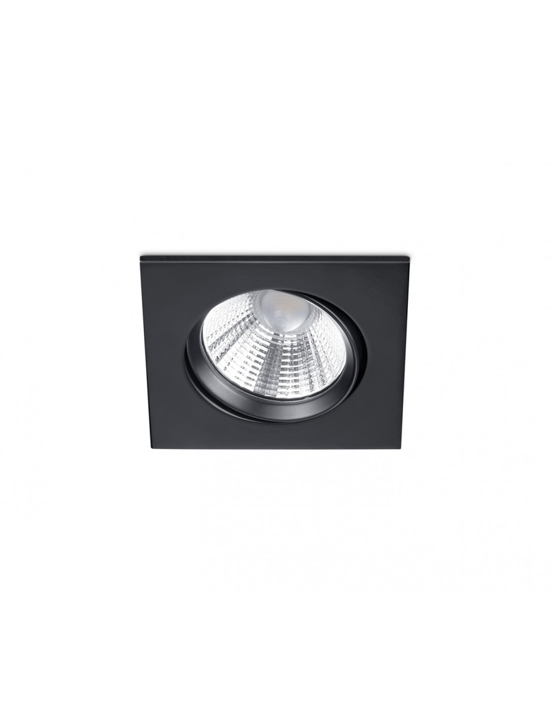 Faretto da Incasso Quadrato Pamir Led 5,5w 3000k Nero Trio Lighting - Samnite