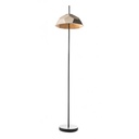 Floor lamp dove gray lampshade black base cm 3 160 h - Samnite