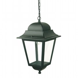 Lampada Sospesa in Alluminio Pressofuso con Diffusori in Vetro Trasparente nero - Samnite