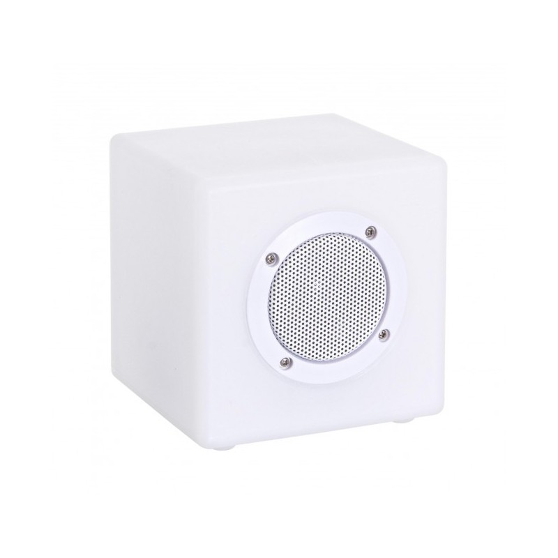 Lampada da Giardino a LED Cubo Speaker in Polietilene 15x15cm - Samnite