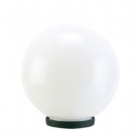 Lampada da esterno in termoplastico con sfera opale Ø 25cm nero - Samnite