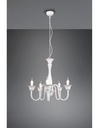 Lampadario Bianco 5 Luci Con Catena Elsa Trio Lighting - Samnite