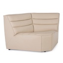 Poltrona angolo beige in legno stile design - Samnite