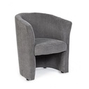 Poltrona in legno e tessuto Antracite BELIZE 64,5x63x h76 cm - Samnite