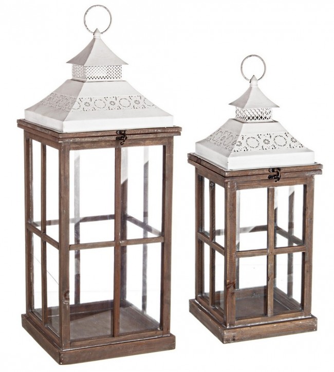 Set2 Lanterna Merletto Bianco-Nat. - Samnite