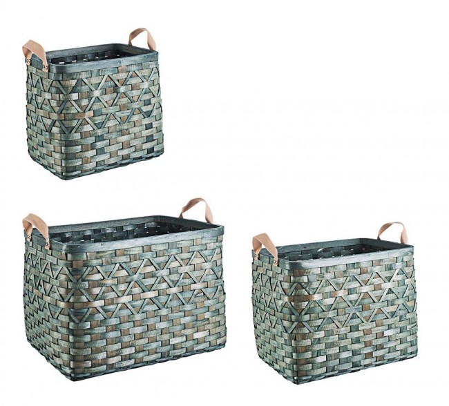 Set3 Cesta 2M Lisette Rett Verde - Samnite