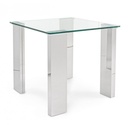 Tavolino NEW ARLEY gambe in mdf rivestite in acciaio 51h cm - Samnite