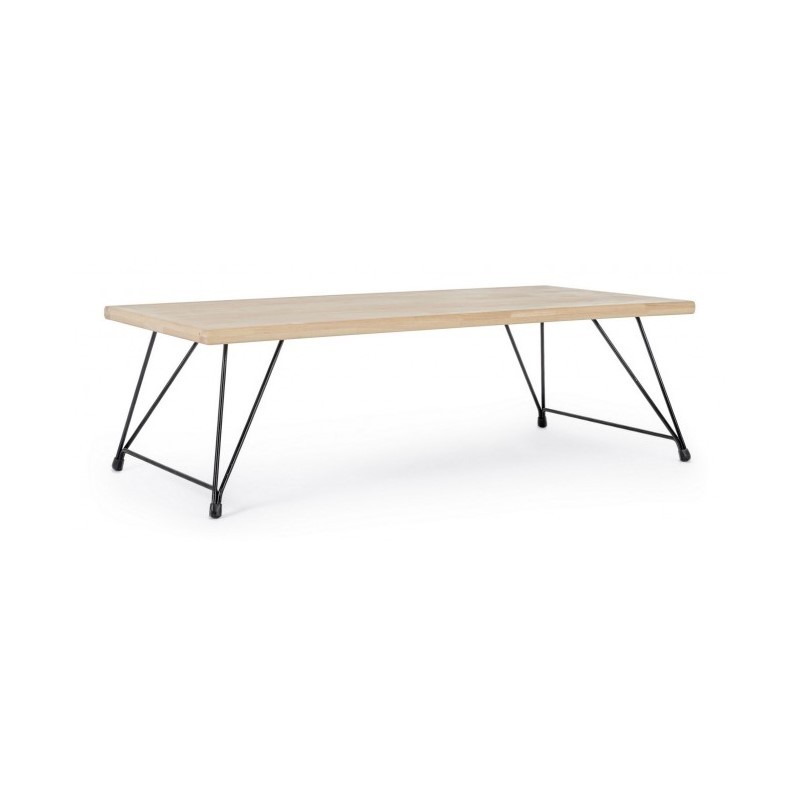 Tavolino in stile Industrial Vintage DISTRICT 120x60x h36 cm - Samnite